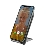 LAX Fast Wireless Charger Stand - Qi-Certified Phone Charging, Great for Face ID on Apple iPhone 11/11 pro max/11 pro/XS max/X, Compatible with Airpods pro, Samsung Note 10/S10/S9, Google Pixel & More
