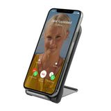 LAX Fast Wireless Charger Stand - Qi-Certified Phone Charging, Great for Face ID on Apple iPhone 11/11 pro max/11 pro/XS max/X, Compatible with Airpods pro, Samsung Note 10/S10/S9, Google Pixel & More