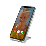 LAX Fast Wireless Charger Stand - Qi-Certified Phone Charging, Great for Face ID on Apple iPhone 11/11 pro max/11 pro/XS max/X, Compatible with Airpods pro, Samsung Note 10/S10/S9, Google Pixel & More