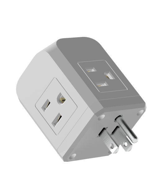 Multi-Plug Outlet with 3 Wall Outlets & 3 USB Ports