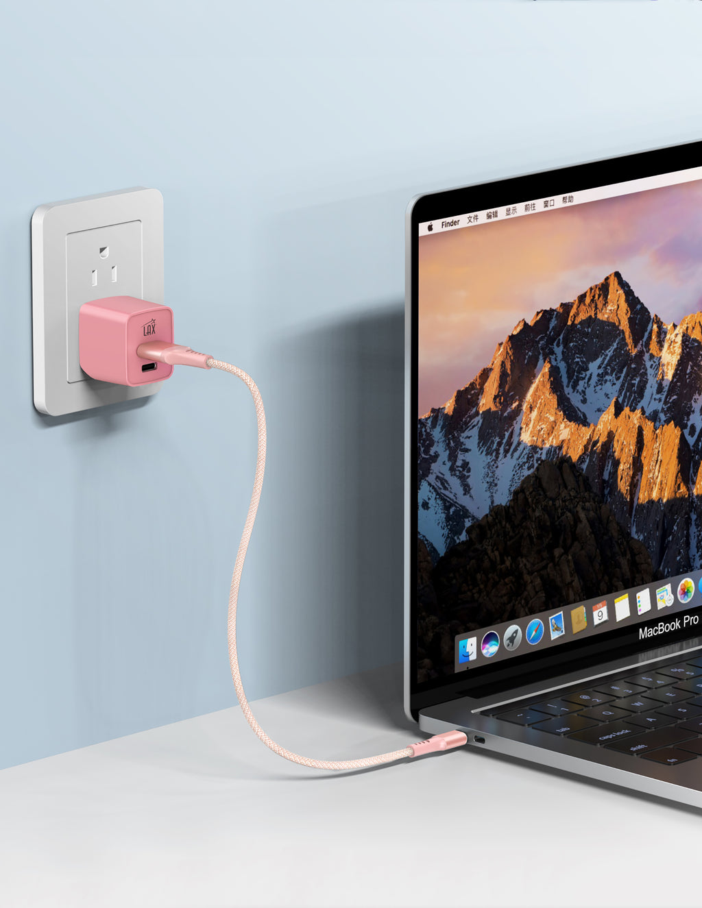 Dual Port USB C and USB A Charger