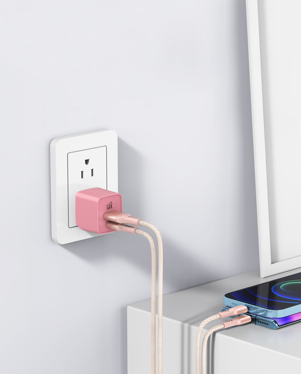 Dual Port USB C and USB A Charger