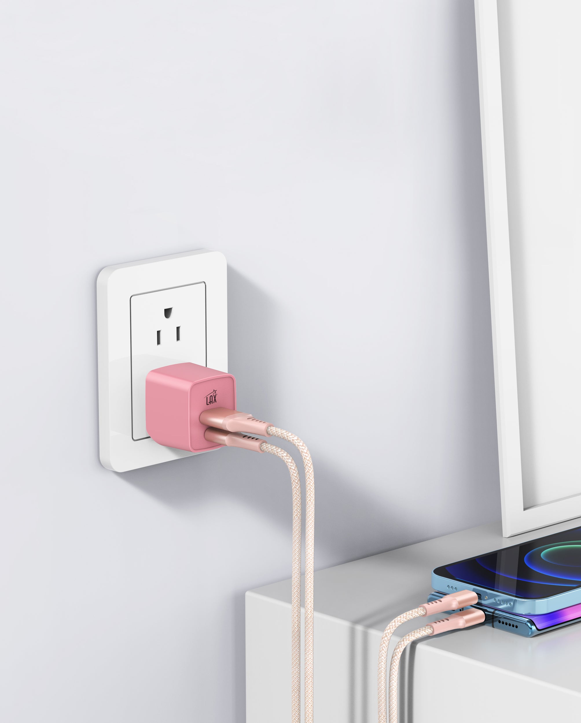 Dual Port USB C and USB A Charger