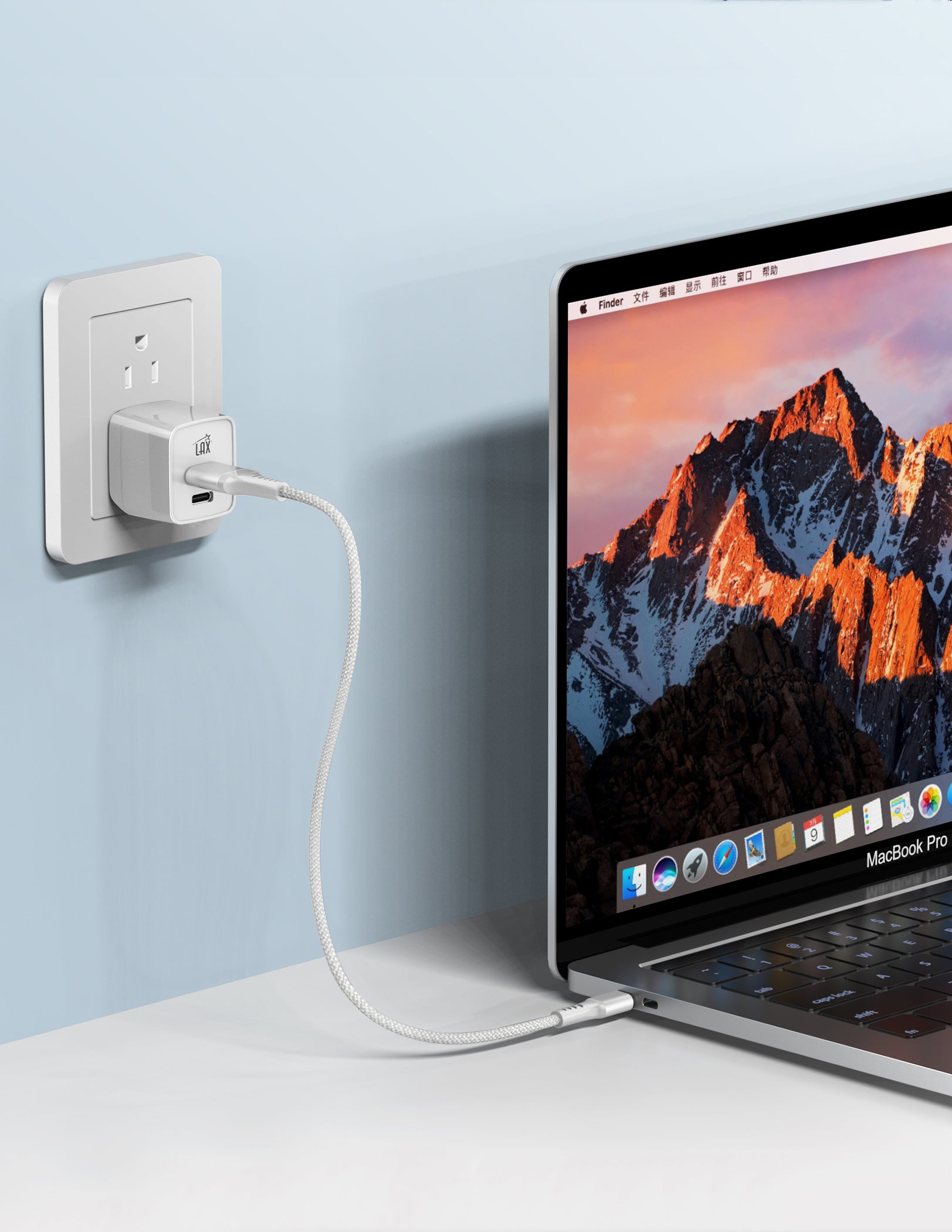 Dual Port USB C and USB A Charger