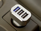 High-Speed 3-Port 5.1 Amp USB Car Charger