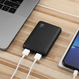 LAX Rubberized 6600mAh Dual USB Compact Power Bank
