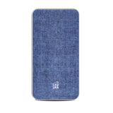 LAX Stylish Fabric 10000mAh Dual USB Portable Power Bank Battery with Dual Inputs Lightning and Micro