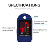 LAX Pulse Oximeter - Fingertip Blood Oxygen Saturation Patient Monitor
