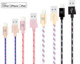 Apple MFi Certified Braided Lightning to USB Cable (6ft) Ltd Ed Colors
