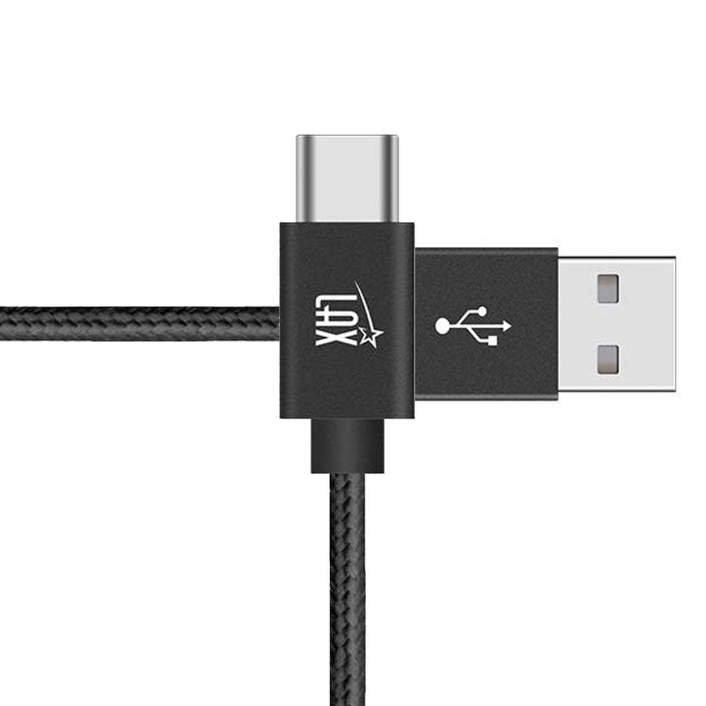 USB-C to USB-A Braided Cable for Smartphones 10 Feet