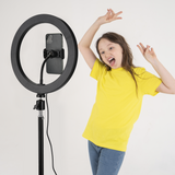 LAX Selfie Ring LED Light Stand with Tripod