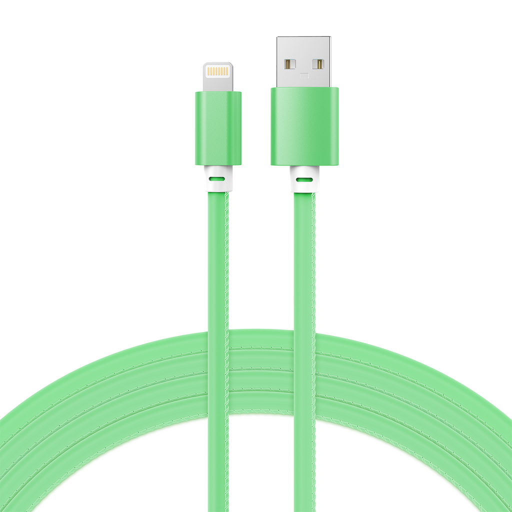 Glow in the Dark Apple MFi Certified USB to Iphone Cable (10 Feet)