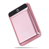Combo Pack: Rapid Charge Compact Dual USB 12000mAh Power Bank with Cable for iPhone and Grip Ring - Rose Gold