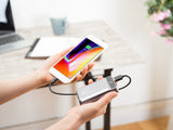 Compact 12,000mAh Power Bank, Pure Wireless Bluetooth Earphones and Phone Ring Stand