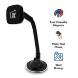LAX Magnetic Car Mount Long Arm for Dashboard and Windshield for Smartphone and GPS Devices