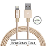 Apple MFi Certified Durable Braided Nylon Lightning to USB Cable for iPhone and iPad