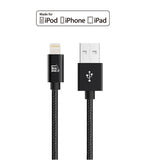 Apple MFi Certified Durable Braided Nylon Lightning to USB Cable for iPhone and iPad