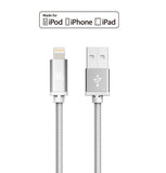 Apple MFi Certified Durable Braided Nylon Lightning to USB Cable for iPhone and iPad