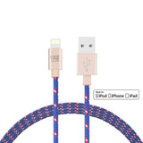Apple MFi Certified Braided Lightning to USB Cable (6ft) Ltd Ed Colors