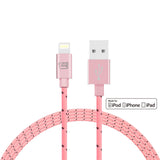 Apple MFi Certified Braided Lightning to USB Cable (6ft) Ltd Ed Colors