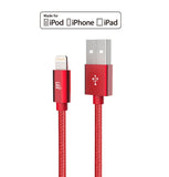 Apple MFi Certified Durable Braided Nylon Lightning to USB Cable for iPhone and iPad